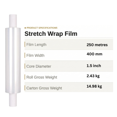Extended Core Film Clear 23mu - 6 Rolls per Box