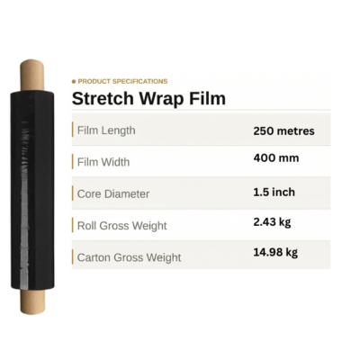 Extended Core film Black 23mu - 6 Rolls per box