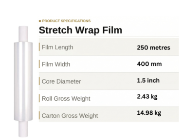 Extended Core Film Clear 23 mu - 6 Rolls Per Box