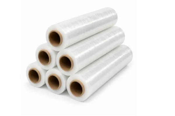 23 micron clear stretch film, standard core roll - Hilux Poly