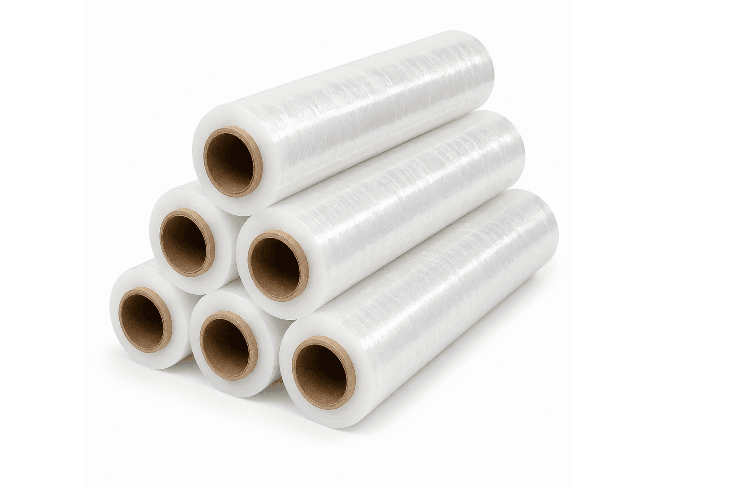 23 micron clear stretch film, standard core roll - Hilux Poly