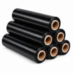 23 micron black stretch film, standard core roll