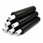 23 micron black stretch film, extended core roll